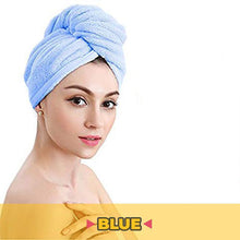 Load image into Gallery viewer, Rapid Hair Drying Microfiber Towel For Curly &amp; All Hair Super Absorbent towel wrap with button
